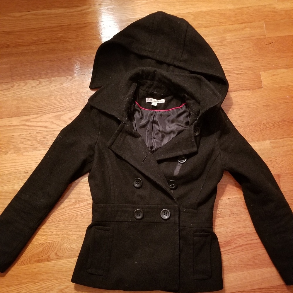 Black peacoat American Rag